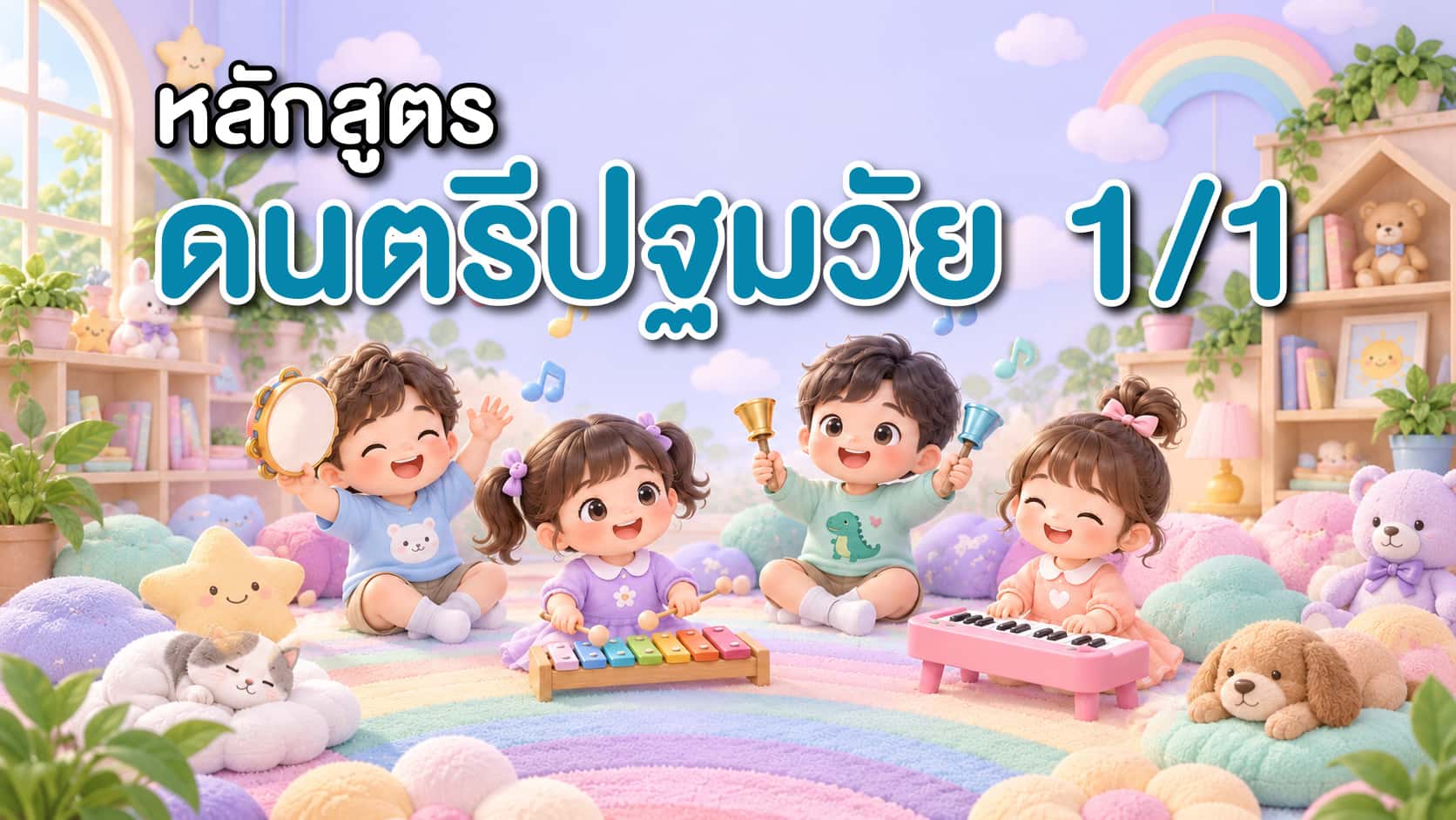 หลักสูตรดนตรีปฐมวัย อนุบาล 1  (ภาคเรียนที่ 1)