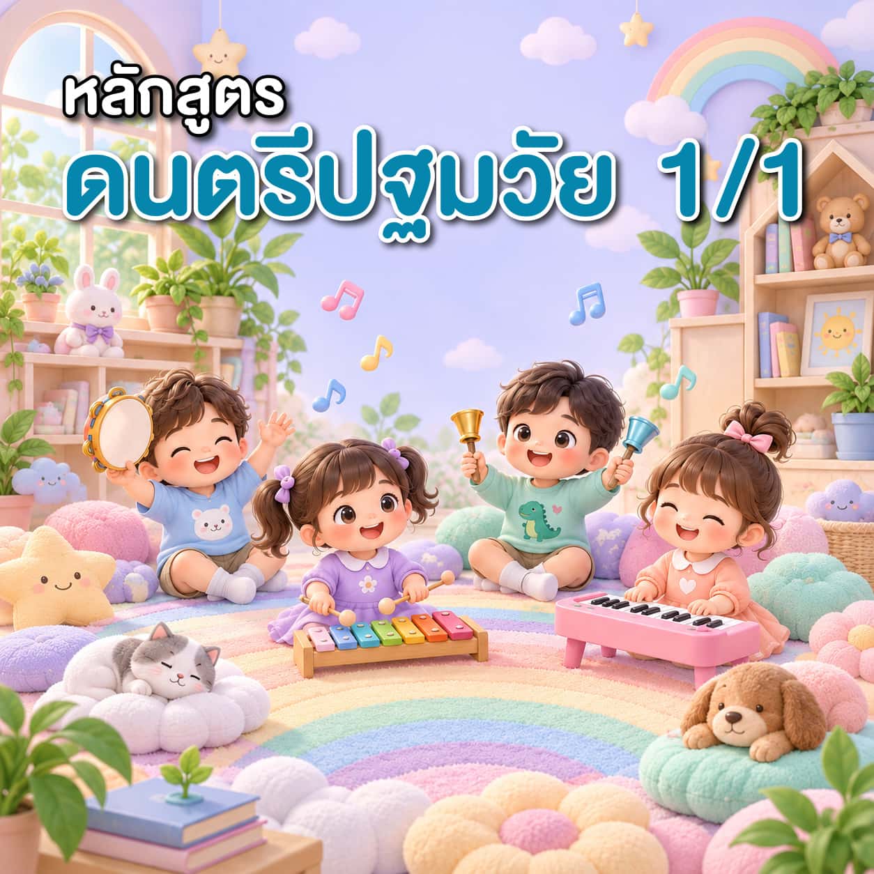หลักสูตรดนตรีปฐมวัย อนุบาล 1  (ภาคเรียนที่ 1)