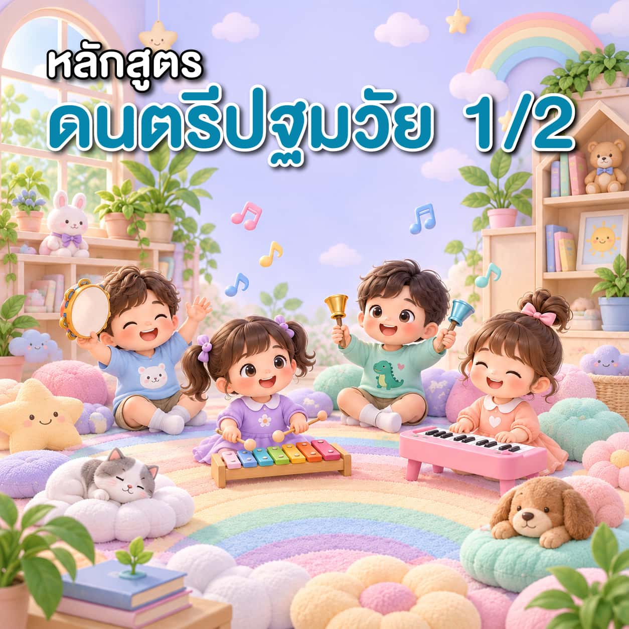 หลักสูตรดนตรีปฐมวัย อนุบาล 1  (ภาคเรียนที่ 2)