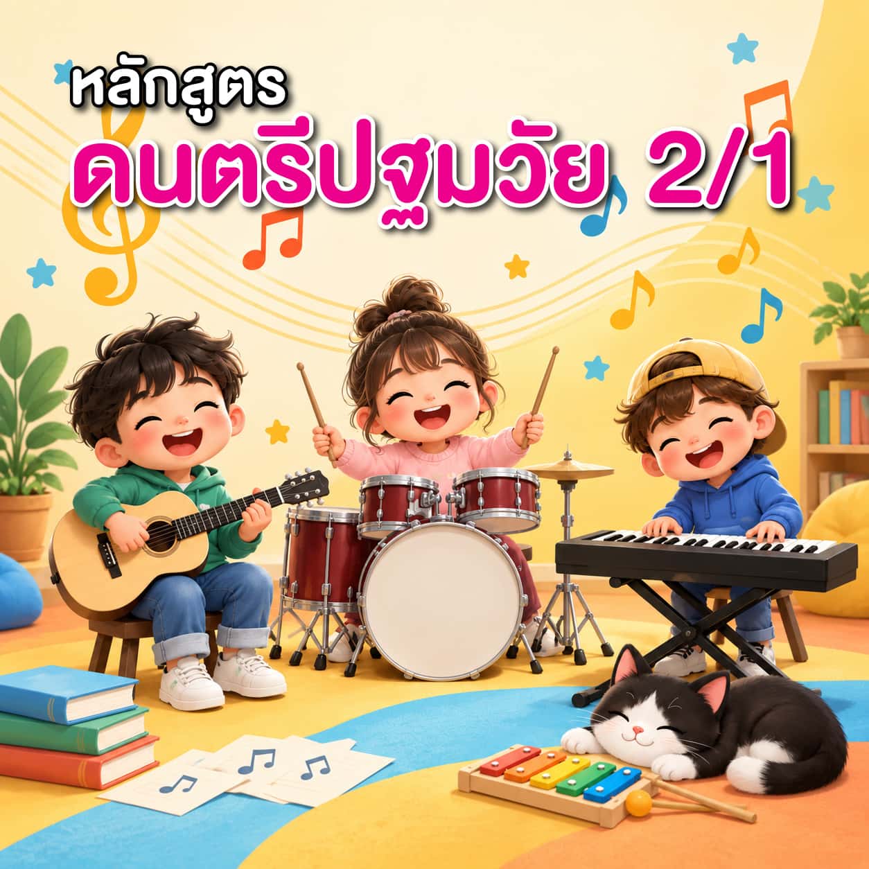 หลักสูตรดนตรีปฐมวัย อนุบาล 2 (ภาคเรียนที่ 1)