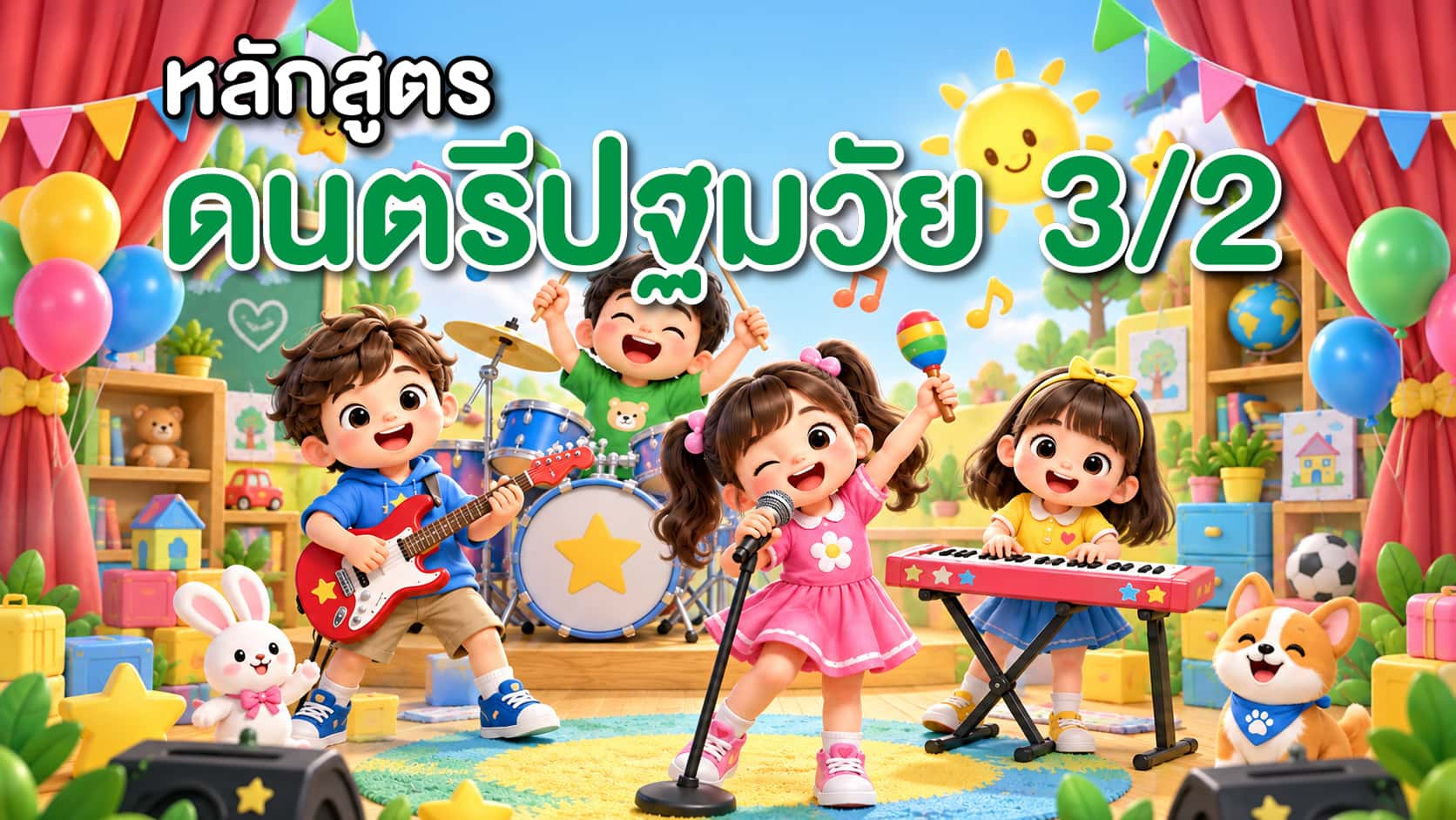 หลักสูตรดนตรีปฐมวัย อนุบาล 3 (ภาคเรียนที่ 2)